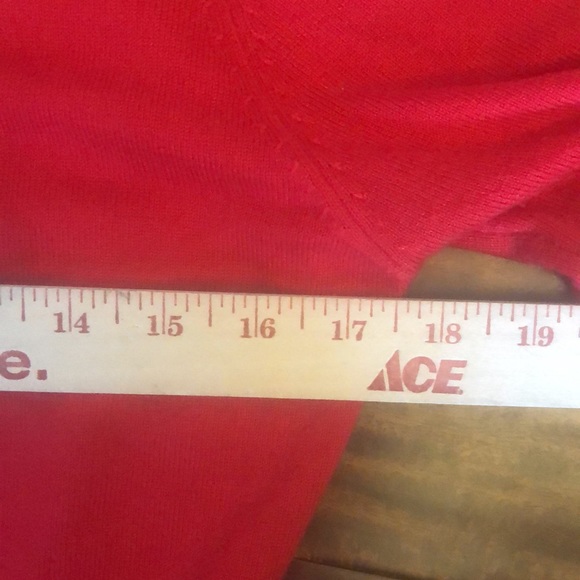 GRACE KARIN | Red Open Front Knit Cropped Bolero Shrug Cardigan Sweater - Picture 9 of 11